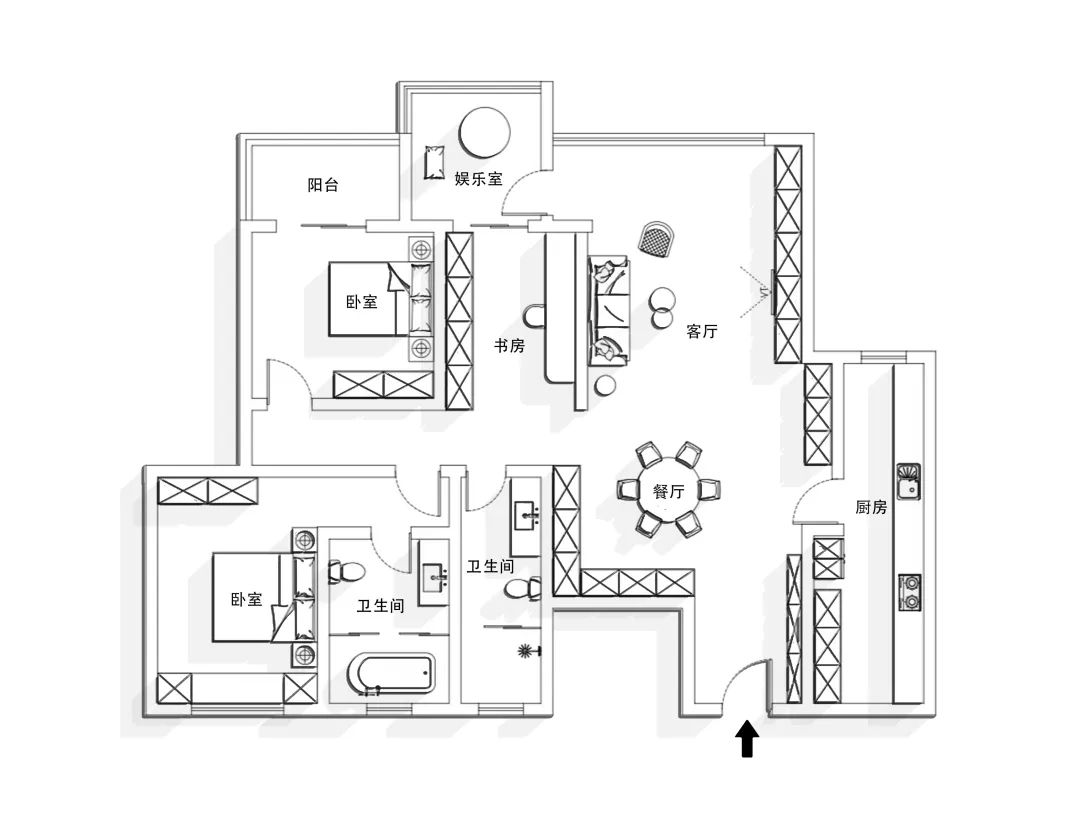 112㎡优雅温馨七口之家,亲子活动室的设计,Hulme爱!(图4) 图片3.png