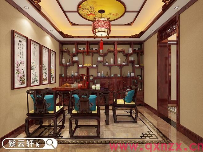 中式风格别墅室内装饰描绘出传统东方魅力(图3)