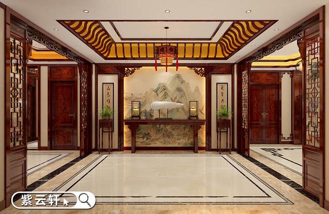 中式家装设计别墅高雅家居一饱眼福(图1)