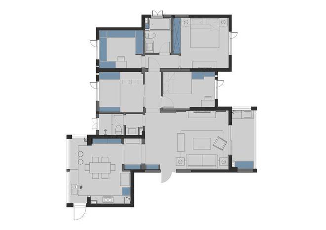 精选家家居中式风格65平赏析(图1)
