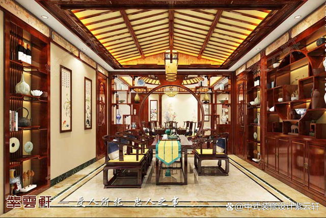 中式四合院搭配新古典中式装修，让东方美学成为一种生活(图4)
