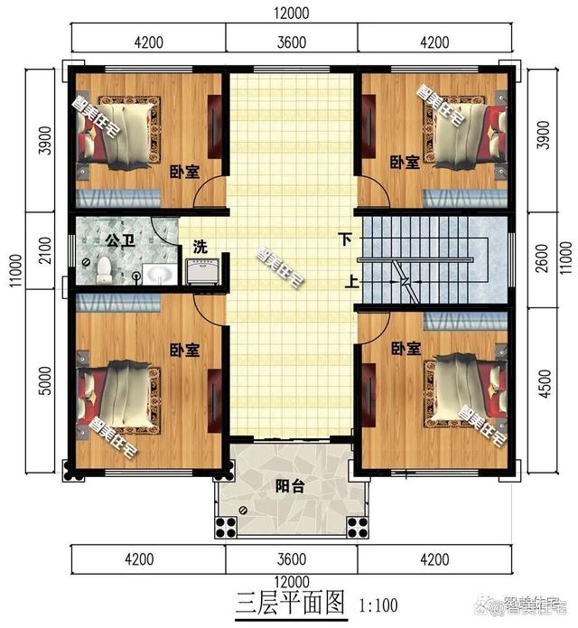 开间12米,三层半简欧风格别墅,这两栋房子建起来气势很不一般(图4) 开间12米,三层半简欧风格别墅,这两栋房子建起来气势很不一般(图4)