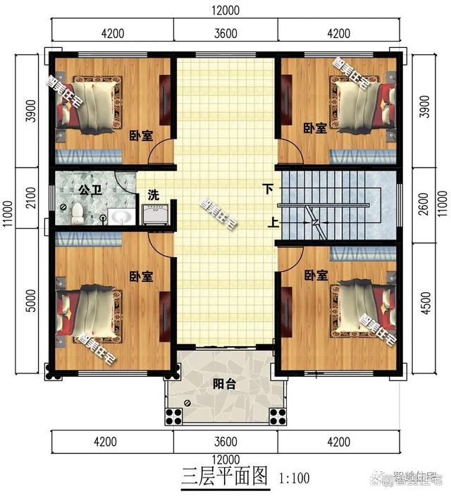 开间12米,三层半简欧风格别墅,这两栋房子建起来气势很不一般(图3) 开间12米,三层半简欧风格别墅,这两栋房子建起来气势很不一般(图3)