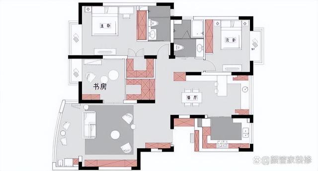 上海发现一户人家,因装美式混搭风格走红,全屋实用又有品味(图2) 上海发现一户人家,因装美式混搭风格走红,全屋实用又有品味(图2)
